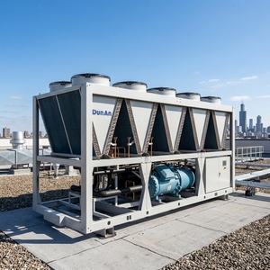 Refroidisseur d'eau industriel robuste à refroidissement par air, type vis, EVI, chauffage basse température, haute efficacité énergétique, prix usine OEM - Product Image 1