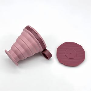 Vaso de Viaje de Silicona Plegable y Reutilizable de 220 ml, con Tapa, Apto para Lavavajillas, Personalizado, para Café o Agua, Venta al Por Mayor - Product Image 6