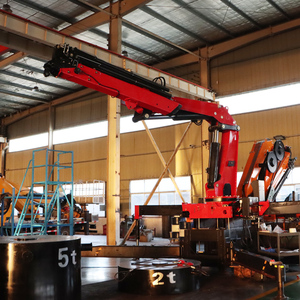 Grue à flèche articulée de qualité supérieure, grue de chargement montée sur camion de 10 tonnes, rotation à 360 degrés, grue hydraulique pliable à vendre - Product Image 3