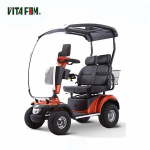Vehículo eléctrico <span class=keywords><strong>de</strong></span> cuatro ruedas Scooter <span class=keywords><strong>de</strong></span> movilidad Ocio Cuatriciclo eléctrico Cuatriciclo con techo - Product Image 4