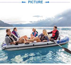 <span class=keywords><strong>INTEX</strong></span> 68325, ensemble de <span class=keywords><strong>5</strong></span> bateaux à rames, kayaks bon marché, grand <span class=keywords><strong>bateau</strong></span> de pêche gonflable en PVC - Product Image 4