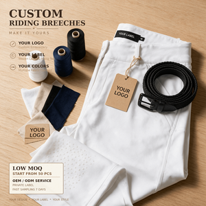 Custom Riding Breeches <b>Women</b> <b>Stretch</b> Equestrian Pants High Waist Horse Riding <b>Trousers</b> Private Label OEM ODM Manufacturer - Product Image 2
