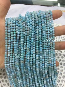 Cuentas de Larimar Naturales - Cuentas Redondas de Piedra Azul Océano de Alta Calidad para la Fabricación de Joyas - Product Image 3