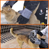 Gants de soudage en cuir personnalisés pour la manipulation des animaux, saisir le toilettage des reptiles, gants de protection pour barbecue, gants de travail anti-piqûre
