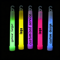 Bâtons lumineux de 6 pouces en gros, multi-usages, phosphorescents, pour fêtes néon et fournitures de fête lumineuses