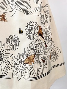 <span class=keywords><strong>Robe</strong></span> d'été brodée pour femme, en mélange de coton et de lin, sans bretelles, coupe trapèze, dernières créations, motifs floraux 3D - Product Image 5