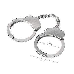 สร้อยข้อมือผูกกุญแจมือโลหะรูปหัวใจ,กุญแจมือโลหะผสมที่ใส่กุญแจสำหรับคู่รักของเล่น Bdsm - Product Image 4