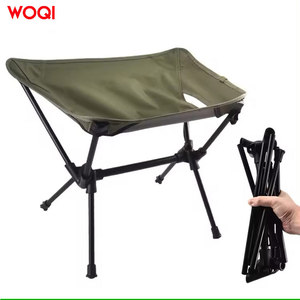 Silla Plegable para Exteriores Woqi, 50.5X39X39 cm, Aluminio Color Caqui, Taburete Portátil para Camping - Product Image 4