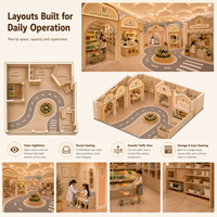Equipo de Juegos Infantiles para Interiores, Modular, para Supermercados, Hospitales, Ciudades, Carreteras Circulares, Islas, con Calidad Verificada, Proyecto FEC