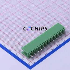 KF2EDGV-5.0-12P Plug-in Terminal Block Through hole Component THT,P=5mm Connector Board-to-Board / Socket - Open 1x12P 5mm Green - Product Image 2