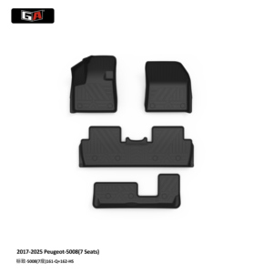 Tappetino Auto di Alta Qualità Spessore 3,5MM Antiscivolo in TPE 3D Impermeabile per <span class=keywords><strong>Peugeot</strong></span> 5008 7 Posti 2017-2025 - Product Image 1