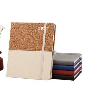 Carnet en liège A5 marron imprimé, 100 feuilles, reliure cousue, écologique, promotionnel, vente en gros - Product Image 1