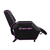Fauteuil inclinable de jeu de luxe moderne CY avec massage, en cuir PU et structure en bois massif - Siège individuel pour salon et salle de jeux