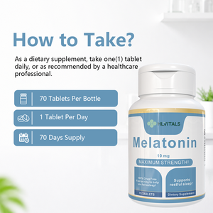 Tabletas de Melatonina de Alta Calidad OEM, Píldoras de Vitamina, Suplemento Dietético para Dormir, Melatonina Natural de 10 mg y 60 mg, Tabletas para Dormir - Product Image 6