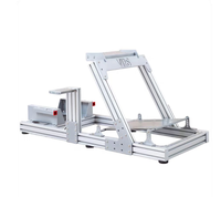 Simulador de Conducción de Realidad Virtual con Chasis de Simulación G29, Soporte para Volante y Asiento, Perfiles de Aluminio 4080 Personalizados