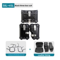 Boîte arrière de moto en alliage d'aluminium étanche personnalisée, doublure colorée, capacité 38L/45L, pour rénovation/amélioration – Vente chaude