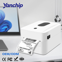 Impresora de Etiquetas Térmica Yanchip B410 de 110 mm (4 Pulgadas), sin Tinta, para Etiquetas de Envío, Códigos de Barras y Embalaje