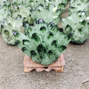 Commercio all'ingrosso healing spirit quartz stone green <span class=keywords><strong>ghost</strong></span> phantom crystal cluster per la decorazione - Product Image 1