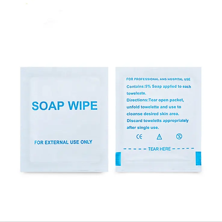 Emballage individuel pour savon, 50 pièces, vente directe depuis l'usine, accessoire de nettoyage pour usage externe