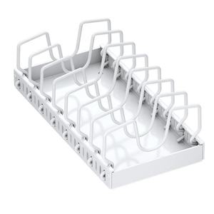 New adjustable metal cookware storage rack, kitchen pull-out shelf, cabinet and countertop <b>dish</b> storage rack - Product Image 5