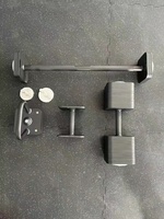 Nouvelle Conception Haltères Réglables à Verrouillage Rapide, Poids Carrés, Antidérapants pour Entraînement Musculaire à Domicile