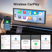 10.25 pouces IPS écran tactile intelligent HD Portable sans fil CarPlay Android Auto GPS Navigation voiture pour lecteur Radio USB 1 an