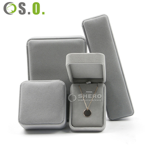 Multi ColorsHigh Quality Velvet Jewelry Box Set for Rings Earrings Pendants Custom Logo Portable Luxury Display Storage Durable - Product Image 1