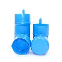 Bouteille d'eau en gros de 5 gallons avec bouchon à vis de 55 mm en PE, fermeture en plastique de qualité alimentaire anti-déversement, OEM 19L 20L