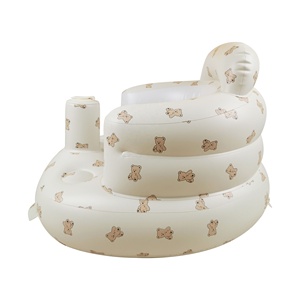 Chaise d'apprentissage gonflable moderne en PVC pour bébé, petit canapé pour s'asseoir, tabouret de bain pour enfants et bébés - Product Image 5