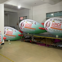 Dirigeable/airship/blimp gonflable télécommandé de 3m, 4m, 5m, 6m, 8m, 10m