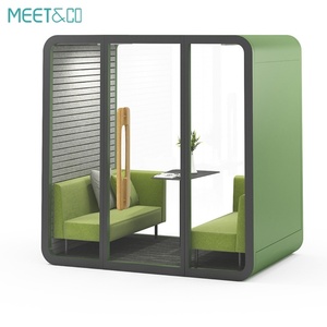 Cabine de bureau insonorisée préfabriquée de conception moderne, dernière génération, silencieuse, pour une utilisation en intérieur et en extérieur, hôtels, écoles, hôpitaux, villas, centres commerciaux - Product Image 5