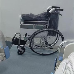 Manual Wheelchair Foldable Lightweight Aluminum Alloy <b>Frame</b> U Brake For Elderly Mobility Aid - Product Image 1