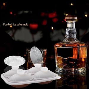 Molde de Hielo Divertido con Forma de Balón de Fútbol, Baloncesto y Rugby <span class=keywords><strong>para</strong></span> Bebidas, Cócteles, Enfriador de Alimentos, Bandeja de Cubitos de Hielo de Silicona de Grado Alimenticio - Product Image 6