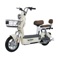 Sepeda skuter listrik 14 inci, sepeda skuter listrik dengan tempat duduk 500W 48V