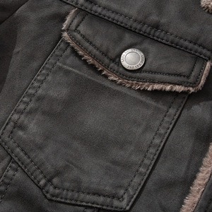 Giacca da <span class=keywords><strong>uomo</strong></span> invernale Plus velluto con collo alto Casual ampia e rigida giacca da <span class=keywords><strong>uomo</strong></span> - Product Image 5