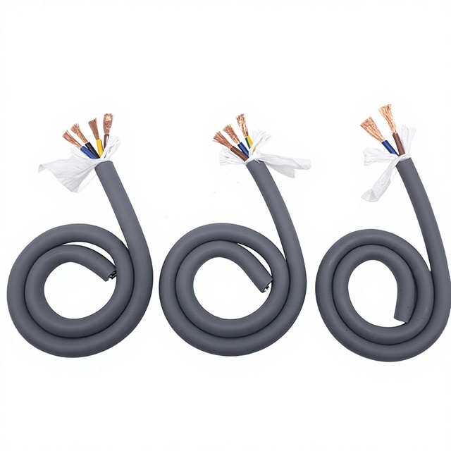 High-Flex Industrial Drag Chain Cable Shielded TPE Insulated Bare Copper Conductor PVC Jacket Low Voltage 2-8core 0.5-4mm Power