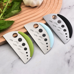 Stainless Steel Herb Cutter 7 Hole Manual Food Grade Multi Functional Vegetable Cutter For Kitchen Use - Product Image 1