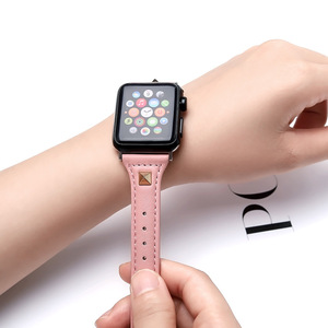 <span class=keywords><strong>Bracelet</strong></span> de <span class=keywords><strong>montre</strong></span> intelligente en <span class=keywords><strong>cuir</strong></span> véritable remplaçable pour Apple Smart Watch - Product Image 6