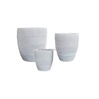 Pot de fleurs en béton minimaliste esthétique moderne pour la maison