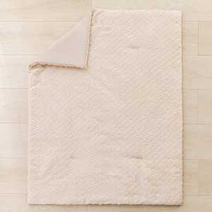 3 Piece Jacquard Tufted Geometric Crib Bedding Set Includes Skirt <b>Blanket</b> and Sheet - Product Image 4