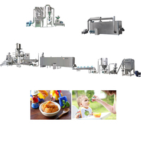 Machine à préparer les aliments pour bébés en promotion : Ligne de production de poudre nutritionnelle, extrudeuse de porridge instantané pour bébés