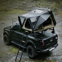 Tente de toit rigide en aluminium Zentopia pour 2-3 personnes, imperméable, quatre saisons, double couche, avec échelle pour SUV, camion, 4x4, tout-terrain