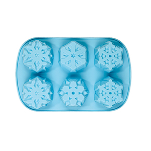 Handmade Christmas <b>Silicone</b> Cake Diy <b>Baking</b> Tools Snowflake Shaped Soap Mold - Product Image 4