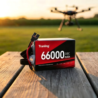 Paket Baterai Solid State Isi Ulang Energi Tinggi 22.8V 6S 8S 12S 66000mAh untuk Pesawat 6-axle Grosir Drone