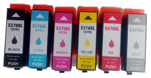 378XL Cartouche D'encre T3791 T3792 T3793 T3794 T3795 T3796 Encre Compatible pour <span class=keywords><strong>Epson</strong></span> Expression Photo <span class=keywords><strong>XP</strong></span>-8500 <span class=keywords><strong>XP</strong></span>-<span class=keywords><strong>8505</strong></span> - Product Image 3