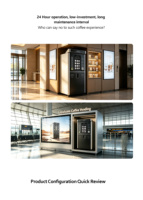 Distributeur automatique de café MG1 haute performance, fonctionnement continu 24h/24 et 7j/7, grande capacité pour usine, cantine, centre commercial