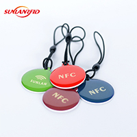 Porte-clés ABS RFID 125khz porte-clés puce d'identification TK4100 pour le contrôle d'accès