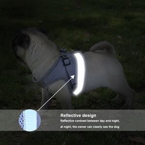 Arnés Ajustable y Reflectante para Perro y Gato con Correa de Paseo para Cachorro Arnés de Malla de Poliéster para Perros Pequeños y Medianos - Product Image 4