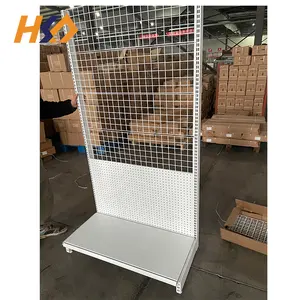 White Metal Rack Supermarket Shelves Popular Gondola Shelving Shelves