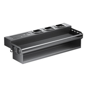 Estante de almacenamiento de cocina montado en la pared, soporte multifunción para cuchillos con cajón y ganchos para organizadores de cubiertos, altura de 8-9,9 pulgadas - Product Image 3